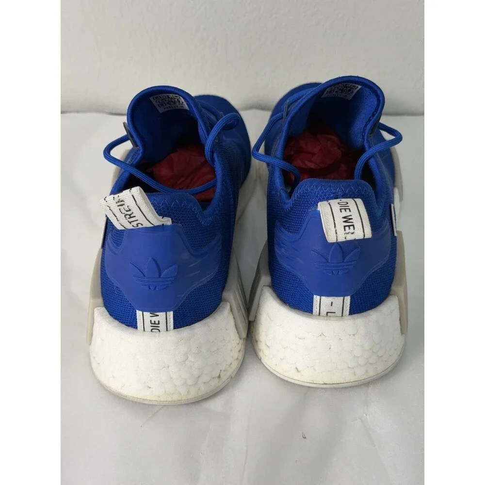 Adidas NMD R1 Royal Blue White Men's Size 10.5 Running Shoes GX4601 Casual